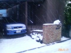 崩れかけた雪だるま 崩れかけた雪だるま