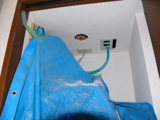 養生&穴開け 養生&穴開け